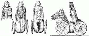 Car miniatural din lut (după N. Gudea)