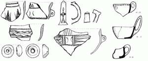 Fragmente ceramice descoperite la Vierşani - Jupâneşti