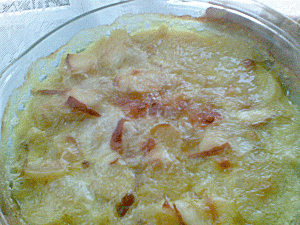 cartofi cu sos alb