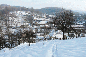 Zăpezile de altădată s-au întors în satele gorjenilor