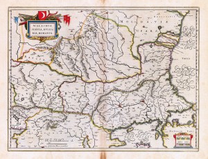 La jumătatea secolului al XVII-lea, iată cum arăta harta  Ţării Româneşti dintr-o sursă olandeză
