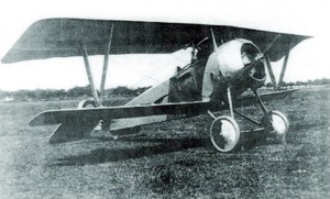 Unul dintre avioanele franceze Nieuport B.B. la manşa căruia s-a aflat şi Vasile Craiu