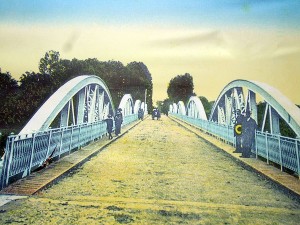 Iată cum arăta Podul Jiului la vremea confruntărilor din Primul Război Mondial