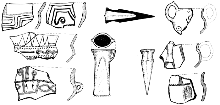 Iată câteva obiecte de ceramică Verbicioara descoperite în judeţul Gorj