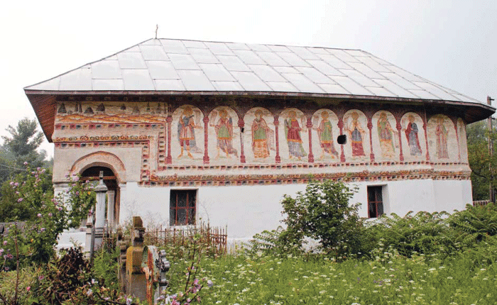 Biserica din Jirov-Corcova (MH) are o pictură impresionantă datând din 1833