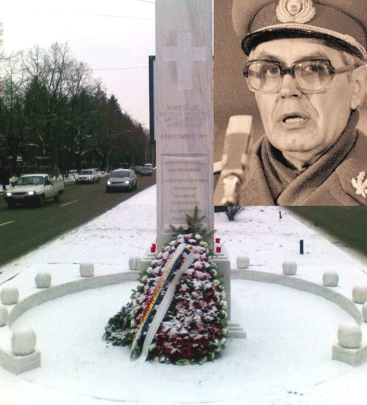 Celor morţi din ordinul lui Militaru li s-a ridicat în decembrie 1989 un monument